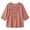 Pink, variant on Women Boho Long Sleeve T-Shirts Dressy Casual V Neck 3/4 Sleeve Spring Summer Fashion Tops Flowy Blouses Pink L