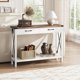 thumbnail image 5 of 43 - pulgada moderno wood consola mesa con 2 cajones - slim entrada y hallway mesa con almacenamiento, suitable para behind the couch (blanca y brown), 5 of 8