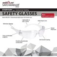 Safe Handler Safety Glasses, Full Color with Polycarbonate Lens, Red