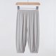 thumbnail image 1 of Pantalones de chándal informales holgados para niños, pantalones transpirables hasta el tobillo de Color sólido para niños y niñas, pantalones antimosquitos de verano, 1 of 5