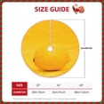 thumbnail image 4 of Bingfone Christmas Tree Skirt Mat Christmas Decoration Interior 30"-Yellow Lemon, 4 of 8