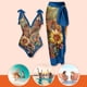 thumbnail image 4 of Ropa de playa con vestido Girasol Traje de baño 2 piezas Mujer para deportes acuáticos Hugtrwg Para estrenar, 4 of 9