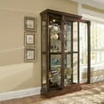 thumbnail image 6 of Hardwood Sliding Glass Door Curio Cabinet in Cherry Brown by Pulaski Furniture, 6 of 13