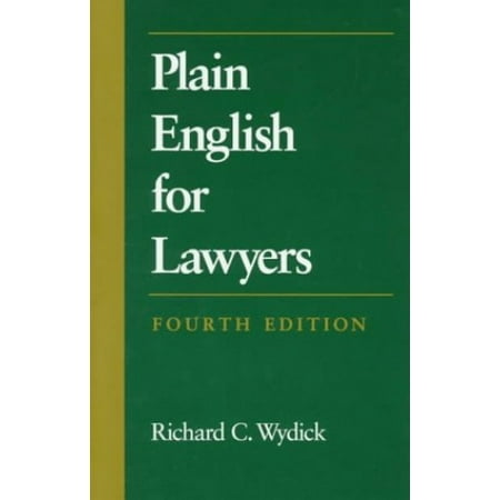 Plain English for Lawyers, Pre-Owned (Paperback)