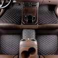 thumbnail image 1 of 5pcs Car Floor Mats Universal Waterproof Front Rear Full Set Auto Rugs Leather Car Carpet Accessories Interior, 1 of 5