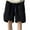 Black, variant on Mens Shorts Wide-Leg Style Solid Color Drawstring Pocket Drying Casual Work Shorts. Casual Shorts Men Black L