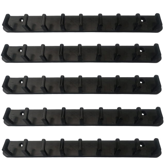 Organizador Porta Llaves Adheribles KeyHookBlack 5 Pzs 2x25x0.5cm Negro. 3D Art MXKHB-005