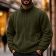 thumbnail image 6 of Gamivast Men's Fleece Jacket Full Zip up Sherpa Coat Stand Collar Winter Warm Outerwear Casual Long Sleeve Fluffy Tops with Pockets for Outdoor, 6 of 6