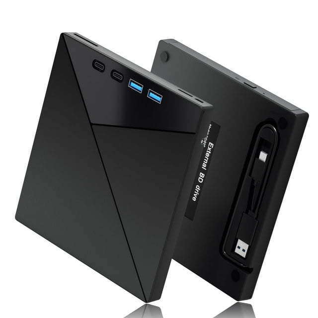 Unidad Blu Ray externa Wbacon 7 en 1 con grabador 4k USB 3.0 tipo C