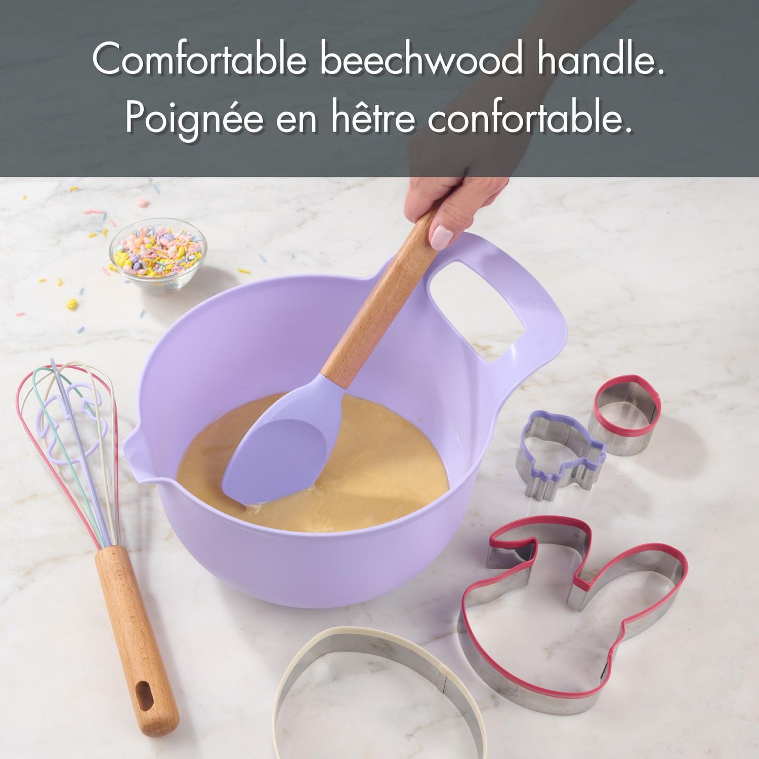 Way to Celebrate 11.6-inch Silicone Spoonula, Purple