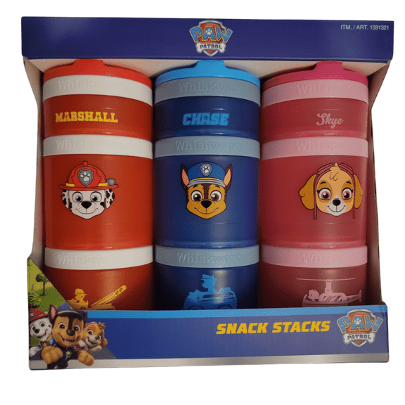 Whiskware Portable Stack Snacks, Paw Patrol (3 Count)