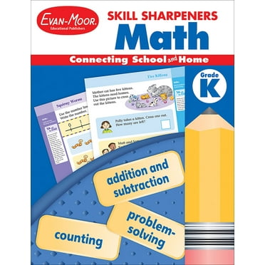 Evan-Moor Skill Sharpeners: Math, Kindergarten Workbook