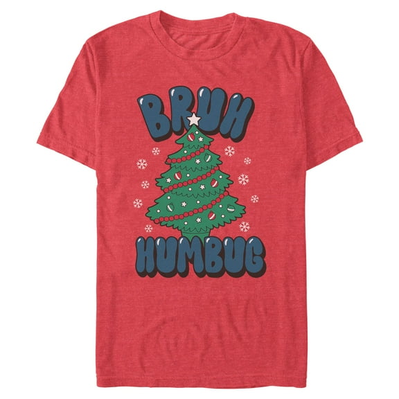 Mens Lost Gods Bruh Humbug Tree T Shirt
