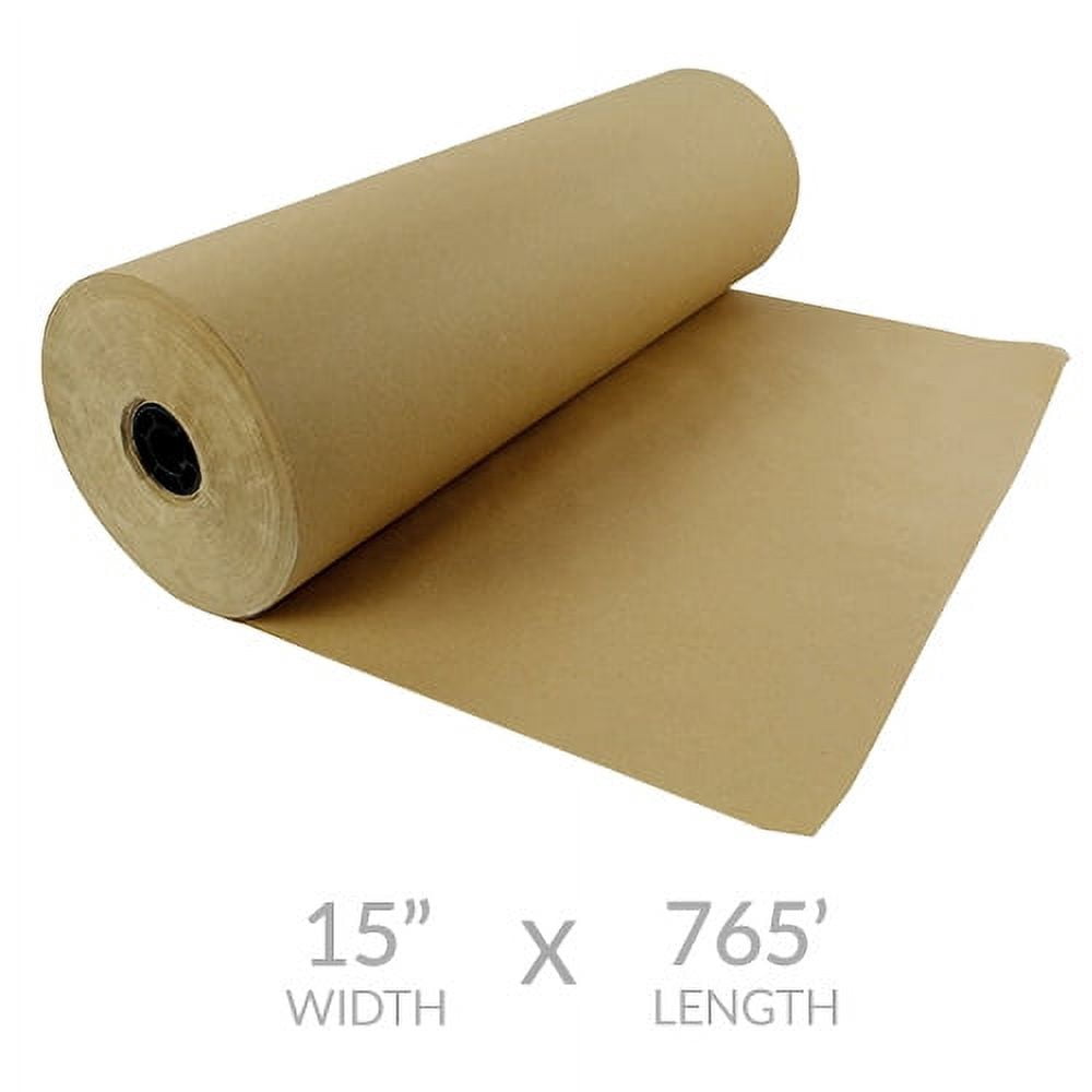 StarBoxes Brown Kraft Paper Roll 765'x15" 40lb Strength