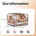 thumbnail image 2 of Rateoe Stylish High Heels On Books Pattern Toaster Covers 4 Slice Wide Slot,Bread Machine Cover,Bread Dust Cover & Fingerprint Protection,Appliance Covers, 2 of 6