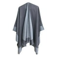thumbnail image 1 of Women's Cloak Shawl Soft Warm Windproof Wrap Stylish Color Blocking Design for Autumn Spring Winter, 1 of 2