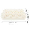 thumbnail image 2 of Bandeja redonda para cubitos de hielo con 13 cavidades, forma esférica, fácil de sacar, molde para hornear pasteles de gelatina con tapa extraíble, 2 of 6