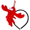 thumbnail image 1 of Bandeau en Peluche Adorable pour Enfants et Adultes Coiffe Décorative avec Poupée Tissu Rouge, 1 of 8