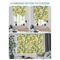 thumbnail image 4 of Summer Lemon Tie Up Curtains for Windows 45 Inch Length Balloon Curtains Kitchen Adjustable Balloon Window Shade Yellow Green Watercolor Botanical Tie Up Valance Bathroom Curtain Window 42"x45", 4 of 6