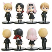 Taicanon Set of 4 Pieces Kaguya-sama Love Is War Anime PVC Figures Collection Cute Birthday Gifts(Multicolor)