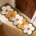 thumbnail image 5 of Flower Shaped Bath Rug, Non-Slip Water Absorbent Bathroom Mat, Super Cute Machine Washable Bathroom Rug, Small Round Floral Soft and Fluffy Bath Mat,, 5 of 9