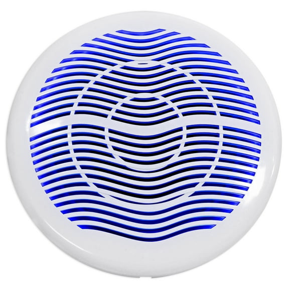 Rockville MS10LW 10" 2400 Watt White Marine/Boat 10" Free Air Subwoofer with LED