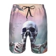 thumbnail image 3 of Fuzoiu Mist Sunflower Skull Print Men's Beach Shorts,Men's Swim Trunks,Quick Dry Board Shorts with Pockets,Men's Bathing Suits for Surfing, Running, and Casual Wear-Medium, 3 of 6