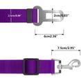 thumbnail image 2 of 6pcs Adjustable Dog Cat Seat Belt Safety Cables for Vehicle Car Harness Nylon Fabric, 2 of 5