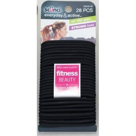 Scunci No Slip Grip Evolution Jelly Ponytailers 28 Count Colors