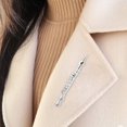 thumbnail image 3 of ZOUSSIQI Flute Brooch Musical Instrument Brooch Mini Musical Instrument Shape Pin Gold silver Plating with Case Christmas Gift Birthday Present(Silver) CA919-47077, 3 of 9