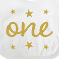 thumbnail image 4 of Inktastic 1st Birthday One Gold Boys or Girls Baby Bib, 4 of 4
