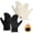 A-Beige+Black, variant on KOITHOT 2 Pairs Winter Gloves for Women Thick Lined Touch Screen Knit Warm Gloves for Cold Weather