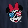 thumbnail image 3 of Disney - Americana - Minnie Flag Glasses - Toddler And Youth Crewneck Fleece Sweatshirt, 3 of 5