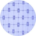 thumbnail image 1 of Ahgly Company Indoor Round Solid Blue Modern Area Rugs, 5' Round, 1 of 4