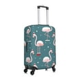 thumbnail image 3 of Easygdp Elegant Flamingo Wearing A Christmas Hat Double-Sided Printed Elastic Suitcase Protective Cover,Invisible Zipper, Business Trip Luggage Cases,Washable And Resistant To Falling -Large, 3 of 9