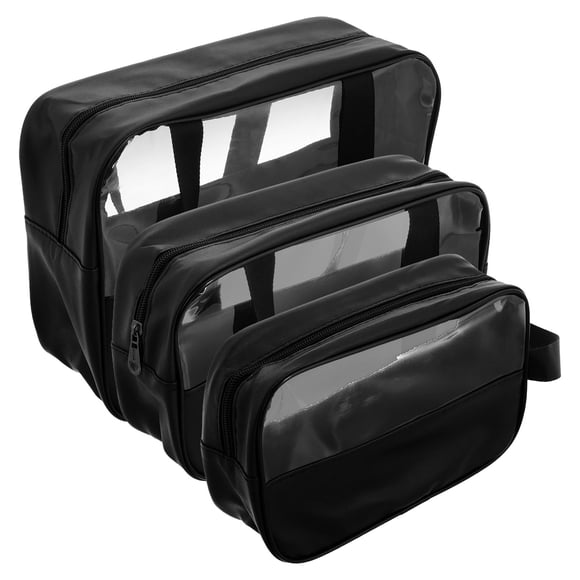 TEHAUX 3Ud De Bolsas Para Maquillaje Semitransparentes Con Portátil Y Protección Impermeable
