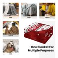 thumbnail image 4 of Christmas Flannel Bed Blanket Soft Throw-Blankets, Christmas Gnome Snowflake Buffalo Plaid Red Blankets for Bedroom Living Room Sofa Couch, 4 of 6
