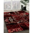 thumbnail image 3 of Ahgly Company Machine Washable Indoor Square Abstract Chestnut Brown Area Rugs, 4' Square, 3 of 7