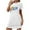 #0286-White, variant on Censtreet Sleep Shirts for Women Nightgown Short Sleeves T shirt Night Dress Round Neck Womans Nightgown