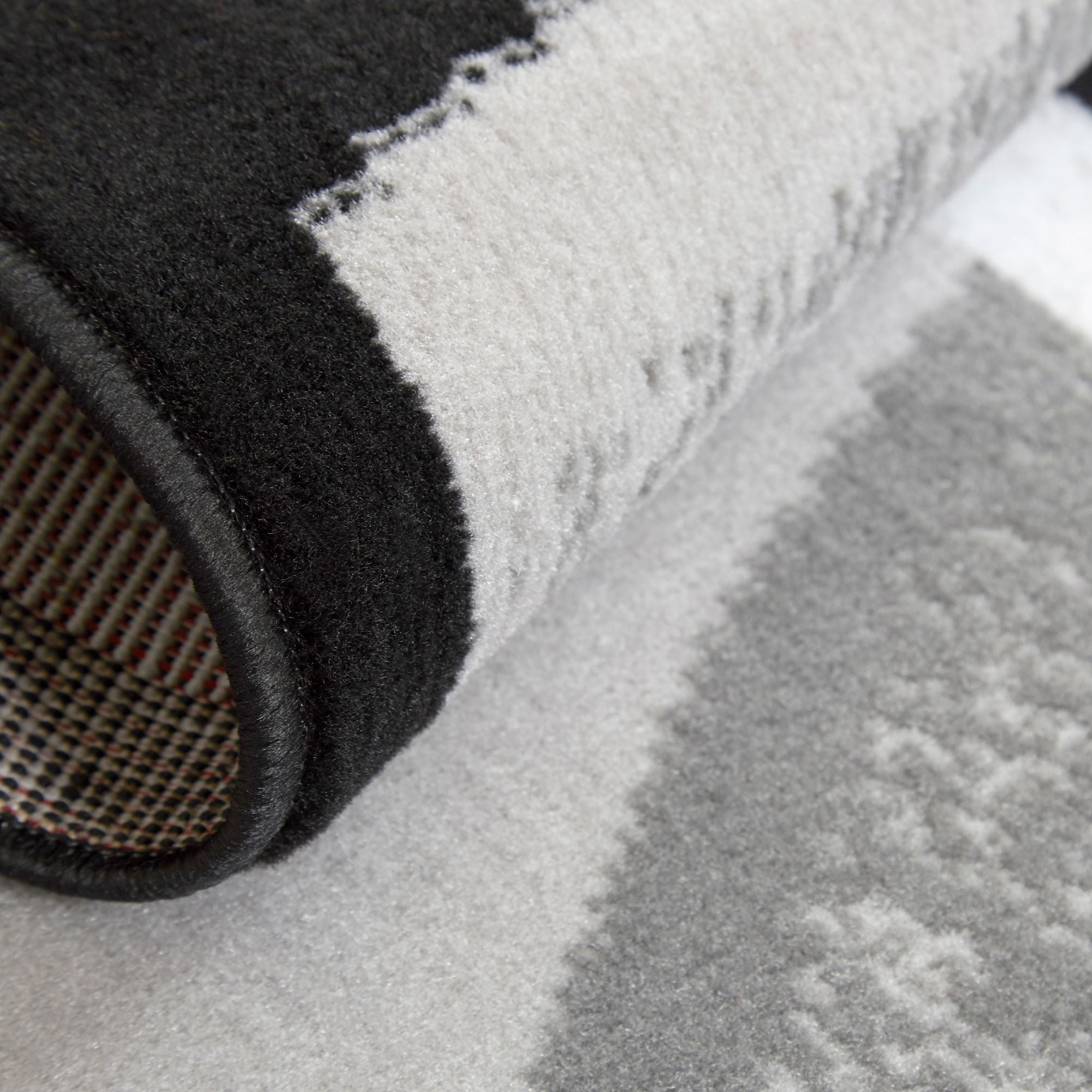 Home Dynamix Premium Rizzy Contemporary Abstract Border Indoor Area Rug, Black/Grey, 5'2"x7'4"