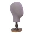 thumbnail image 2 of Gazechimp Mannequin Head Model Hat Display Holder Portable Comestic Model Cap Storage Rack brown base, 2 of 8