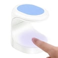 thumbnail image 3 of Mini Lámpara secadora de uñas Salvador Carga USB 16W en apariencia de huevo azul, 3 of 9