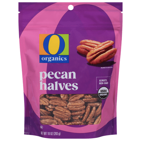 O O Organic Pecan Halves USDA Organic 10-Ounce