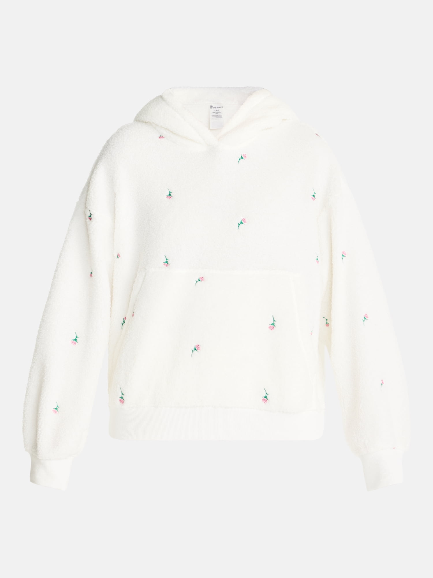 No Boundaries Cozy Teddy Hoodie, Women’s XS-2X