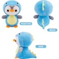 thumbnail image 2 of 3 Pieces Mini Cute Stuffed Penguin Keychains Set In 4.8 Inch Frog Bee Dinosaur Costume Dressed Plush Toys Keychain For Boys Girls (3pcs), 2 of 4