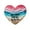 A, variant on HmNPlay Ocean Heart Charm - Natural Beach Glass Pocket Gift, Handmade Sea Fused Ornament for Women, Thoughtful Affection Reminder & Coastal Decor