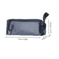 thumbnail image 2 of 1 Pc Simple Mesh Makeup Bag for Business Travel Deep Blue Nylon, 2 of 4