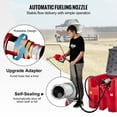 thumbnail image 6 of VEVOR Portable Diesel Tank, 116 Gallon Capacity & 10 GPM Flow Rate, Diesel Fuel Tank with 12V Electric Transfer Pump and 13.1ft Rubber Hose, PE Diesel, 6 of 10