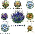 thumbnail image 6 of erdimoy Stained Glass Wildflower Acrylic Sun Catcher Jigsaw Puzzle, 7.4 Inch Window Hanging Light Catcher Ornament Mother's Day Gift Home Garden Decor, 6 of 6