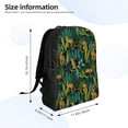 thumbnail image 4 of Cauagu Jungle Leopard Yellow Print Backpacks,Travel Daypack Casual Laptop Backpack Bookbag Fits 15 Inch Computer for Men Women, 4 of 8